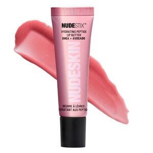 Nudestix Rose Sparkle Hydrating Peptide Lip Butter Soften + Lip Plumping